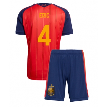 Billige Fotballdrakt Spania Eric Garcia #4 Replika Hjemmedraktsett Barn VM 2026 Kortermet (med bukser)